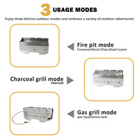 Barbecue à Pellets Moderne Résistant à la Corrosion, Pliable et Portable, pour Survie en Milieu Sauvage