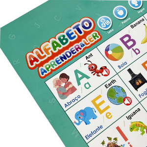 Nouvelle version interactive Alphabets portugais affiches parlantes Machine d'apprentissage autre <span class=keywords><strong>jouet</strong></span> éducatif pour tout-petits pour les enfants - Product Image 6