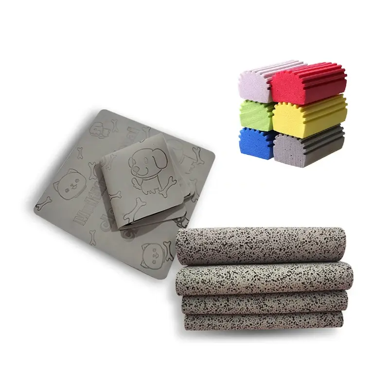 Wholesale Custom Logo Square PVA Sponge Towel Reusable Scratch Free Kitchen Cleaning Wipe Items Dishcloths Dish Cloth