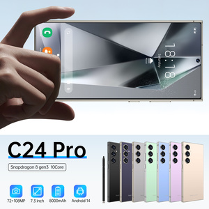 2025 nueva llegada S25 Ultra C24 Pro 7,3 pulgadas S24 Android 5G <span class=keywords><strong>Smartphone</strong></span> nuevo Dual SIM 16GB RAM MTK procesador 1TB ROM Global - Product Image 2