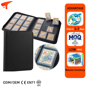 Torson Álbum de Cartas Coleccionables de 9 Bolsillos para 252 Cartas, de Cuero PU con Cremallera, para Almacenamiento de TCG CCG Yugioh - Product Image 1