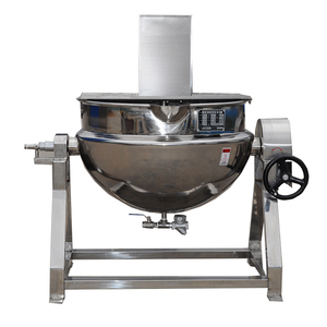 Alta calidad Industrial con camisa de vapor de la caldera de <span class=keywords><strong>Wok</strong></span> máquina eléctrica camisa Caudron gran cocina con la batidora - Product Image 4