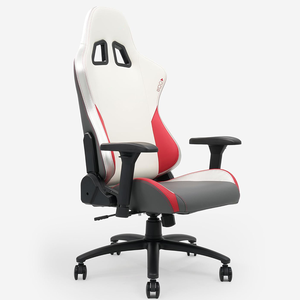 Chaise de bureau de luxe grise, chaise junior, style gamer, chaise de course, en hauteur, pour enfants, étudiants, chaise de jeu - Product Image 3