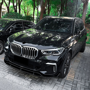 Bmw X5 G05 Front Lip Carbon Fiber Texture Black Warrior Style 2019-2022 Abs Material For M Sport Model - Product Image 3