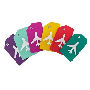 Étiquettes de bagage anti-perte en silicone personnalisées, étiquettes de récupération de bagages, pendentifs multicolores, étiquettes de sac B-6030 - Product Image 1