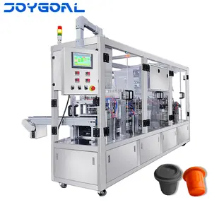 China baru 4 jalur Pod kopi otomatis Nespresso Pod kopi mesin pengisi dan penyegel cairan mesin pengisi