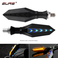 Ers universel moto DRL led moteur clignotant lampe séquentiel flux Flash voyants lampe ampoule bicolore