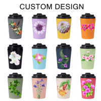 Gobelets isolés chauds de 12oz avec doublure Cremic Tasse à café de voyage Tasse à vide en acier inoxydable Gobelet à café à double paroi réutilisable