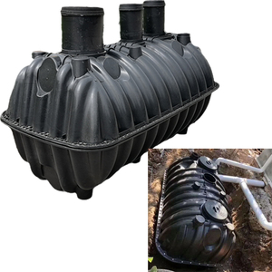 Tanque Séptico Enterrado de Polietileno, Sistema de Contenedor de Tres Compartimentos, Tanque Séptico Duradero para el Desecho de Excrementos en el Hogar y Campo - Product Image 4