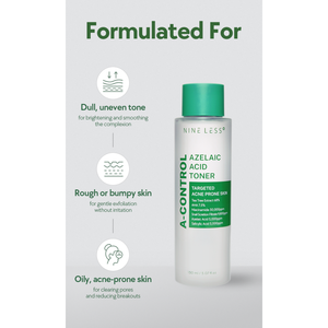 โทนเนอร์ควบคุมความมัน A-Control Azelaic Acid Pore Toner 150 มล. พร้อมสารควบคุมความมันและโทนเนอร์ผลัดเซลล์ผิวด้วย BHA เพื่อผิวเรียบเนียน - Product Image 5