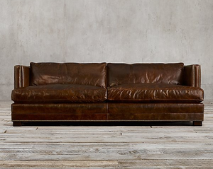 Bộ Đồ Nội Thất <span class=keywords><strong>Sofa</strong></span> Da Thật Cổ Điển <span class=keywords><strong>Retro</strong></span> - Product Image 1