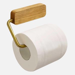 <span class=keywords><strong>Porte</strong></span>-papier toilette moderne en marbre et bois auto-adhésif, écologique, <span class=keywords><strong>sans</strong></span> perçage, empêche le glissement du <span class=keywords><strong>rouleau</strong></span>, 2,5 pouces, salle de bain - Product Image 1