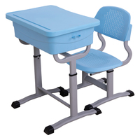 Table et chaise d'école de haute qualité en ABS moulé par injection, mobilier scolaire moderne, bureau d'étudiant, Turquie
