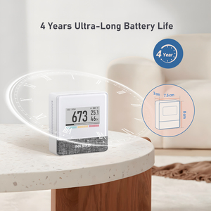 Inkbird IAM-T1 không dây 4-in-1 C02 nhiệt độ độ ẩm và áp suất không khí chất lượng không khí màn hình với màn hình hiển thị - Product Image 5