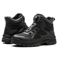 Botas de Trabajo de Seguridad JB9195 para Uso Industrial, Cómodas, Transpirables, Anti-Impactos, Resistentes a Pinchazos, con Puntera de Acero, Antideslizantes y Suaves