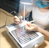 Ponceuse pour ongles 2 en 1, Machine 60w, aspiration, anti-poussière, pour Salon de manucure