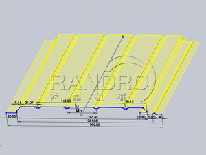 RANDRO <strong>Metal</strong> Wall Cladding Panel <strong>Making</strong> <strong>Machine</strong> <strong>Roofing</strong> &amp; Cladding <strong>Machine</strong> Spandrel <strong>Profile</strong> Wall Cladding Roll Forming <strong>Machine</strong> - Product Image 5