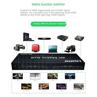 Commutateur matriciel vidéo UHD 8 entrées 8 sorties Xput, processeur de routage de signal vidéo 8x8, prend en charge le contrôle série RS232 4K 60Hz pour AV