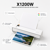 Imprimante photo de poche créative et amusante à faire soi-même, imprimante à jet d'encre avec modèles d'applications pour les amateurs de journalisation et de loisirs créatifs