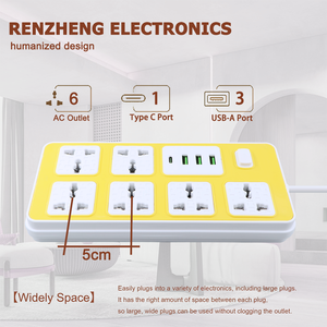 Cordon d'alimentation universel multi-prises pour prise d'extension de carte domestique avec USB pour multiprise Tanzanie - Product Image 2
