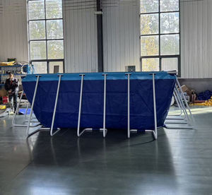 <span class=keywords><strong>Piscina</strong></span> Comercial Grande, Portátil, <span class=keywords><strong>Rectangular</strong></span>, <span class=keywords><strong>de</strong></span> PVC, con Marco <span class=keywords><strong>de</strong></span> Acero, para Parques Acuáticos, con Sistema <span class=keywords><strong>de</strong></span> Filtración - Product Image 6