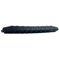21*25 Similar IGUS Nylon PA66 Material de alta calidad Cable de plástico Flexible Enlace de cadena Portador de cable de color negro a máquina CNC