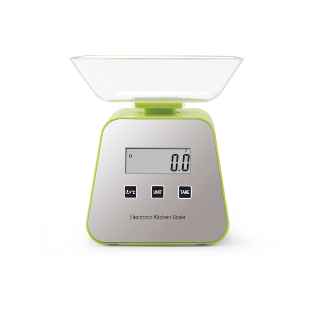2022 New 5kg/0.5g KFS-Q7 Home Digital Food Scale with Lid Electronic Kitchen Weighing Scale Double-range Touch-button