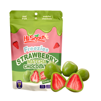 Hisnack Gehele Gedroogde Aardbeien Bedekte Melk Cacao Matcha Chocolade Gezonde Voeding