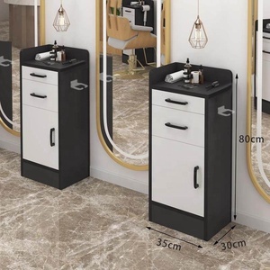 Chariot de Salon de Coiffure en Bois Moderne et Simple de Haute Qualité avec 4 Roues pour Mobilier Commercial de Salon – Vente en Gros - Product Image 5