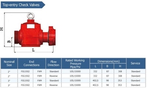 2a29018 2a29022 2a28563 API tiêu chuẩn <span class=keywords><strong>FMC</strong></span> SPM loại STD H2S áp lực cao 2 inch 3 inch MF Fig 1502 Clapper kiểm tra van - Product Image 3