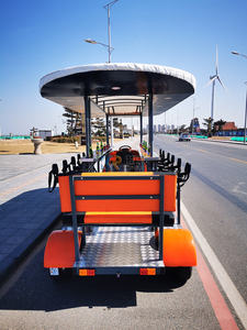 יוקרה חשמלית רכיבה על אופניים בירה שדרוג נייד בר בירה משאית סיור סיטי אוטובוס מסיבת אופניים פאב פדלים - Product Image 2