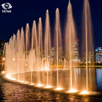 Fuente Musical Water Crown con Espectáculo de Agua y Luz Sincronizados para Parques Temáticos y Espacios Públicos