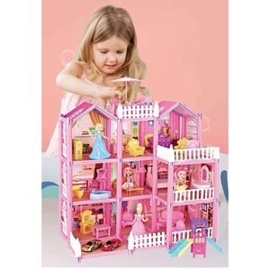 Jouet d'anniversaire pour enfants, maison de poupée villa, maison de princesse de rêve, jouet de jeu d'imitation pour filles - Product Image 3