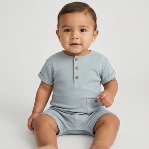 Mono de algodón orgánico para bebés niñas, con estampado personalizado, ropa de bebé, pelele para recién nacidos, venta al por mayor en India. - Product Image 1