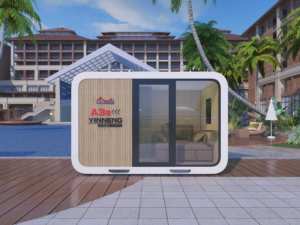 Maison mobile préfabriquée biodégradable, négative en carbone, avec toilettes compostantes et système de récupération <span class=keywords><strong>des</strong></span> eaux de pluie étanche pour mini-espaces - Product Image 6