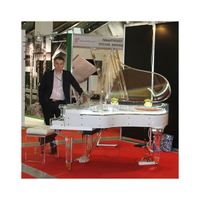 Piano à queue en acrylique clair populaire de qualité supérieure avec le système Pianodisc Self Player