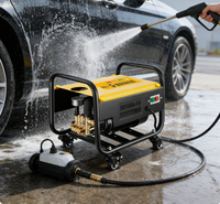 Nettoyeur haute pression mobile pour lavage de voitures, mini nettoyeur haute pression, efficacité de nettoyage élevée, directement de l'usine