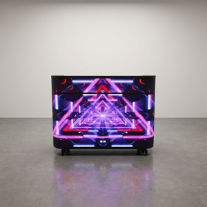 Station <span class=keywords><strong>DJ</strong></span> portable avec façade de table, écran LED vidéo et console <span class=keywords><strong>DJ</strong></span> - Product Image 2