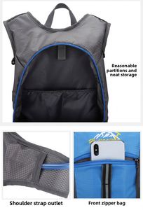 Sac à dos de vélo léger personnalisé avec logo de marque, bandes réfléchissantes, grande capacité, sac d'hydratation pour hommes, imperméable pour l'extérieur - Product Image 3