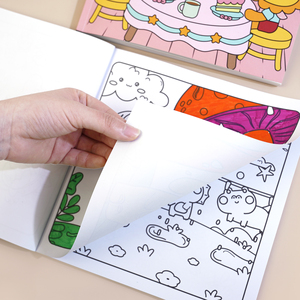 Libro para Colorear de 40 Páginas, Bonito y Divertido, para Adultos y Niños, Impresión Personalizada, Libros para Colorear Fáciles y con Líneas Gruesas para Niños - Product Image 5