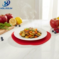 Sous-plat en silicone en forme de pomme, antidérapant, résistant à la chaleur, de haute qualité, couleur personnalisée, pour la cuisine et la table