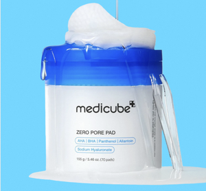 MEDICUBE Zero Pore Mild Pad 2.0 70pcs 155g Acide hyaluronique Mélange de vitamine C Revitalisant pour la peau Gestion des pores Soins de la peau coréens - Product Image 1