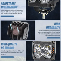 OVOVS accessoires de camion feu latéral lumière LED hors route pod pour camions véhicule tout-terrain 4x4