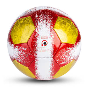 เครื่องยิงลูกฟุต<span class=keywords><strong>บอล</strong></span>แบบธงสเปนงานตามสั่งเย็บเป็นมิตรกับสิ่งแวดล้อม PVC น้ำหนักเบาขนาด4สำหรับการฝึกซ้อมเยาวชนฟุตบอลสำหรับธีม - Product Image 3