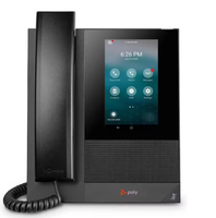 CCX400-Teléfonos de escritorio Polycom Teléfono multimedia de negocios de escritorio con auricular-Open SIP - Power Over Ethernet (POE)