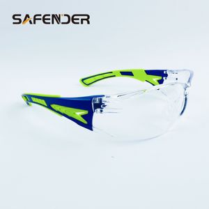 Lunettes de sécurité unisexes pour adultes, demi-montures en polycarbonate anti-rayures, conformes aux normes ANSI Z87.1 + CE EN166, vente en gros en Chine, personnalisables - Product Image 4