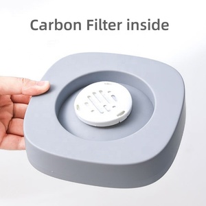 Bol à eau flottant pour chien de 1,2 L sans déversement avec filtre à charbon, fontaine à eau pour animaux de compagnie, distributeur d'eau pour chien et chat, bol à eau lent pour chien, mangeoire lente pour chien - Product Image 3