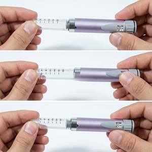 OEM <b>Refillable</b> Metal <b>Pen</b> Body with Rubber Stopper Laser Logo for Skincare Cream and Cosmetic Packaging - Product Image 2