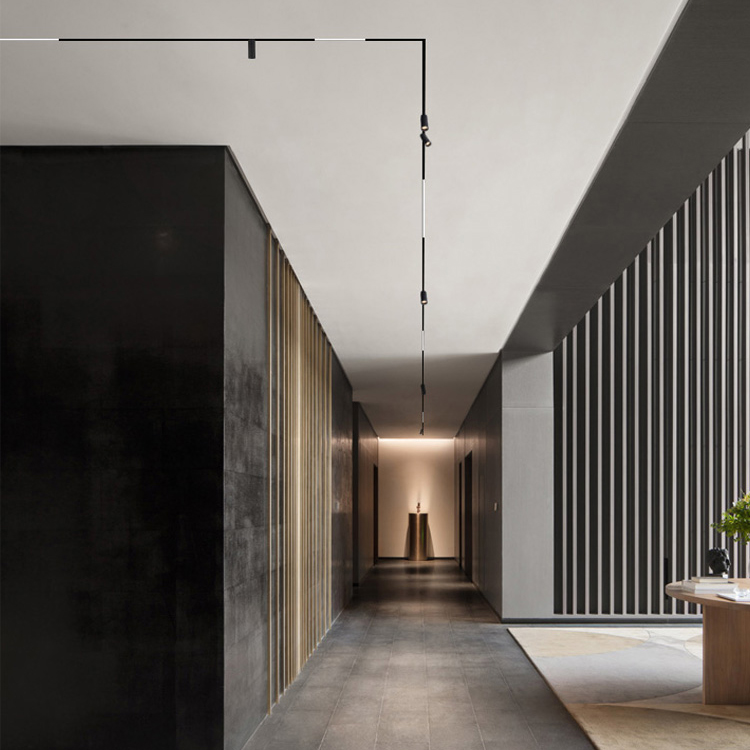 OBALS современный 48 в линейный Точечный светильник поверхность встраиваемый подвесной рельс светодиодный магнитный Трековый светильник