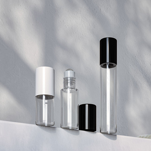 Botellas Portátiles de Vidrio Transparente con Rodillos de Acero Inoxidable para Perfumes y Aceites Esenciales - Product Image 4